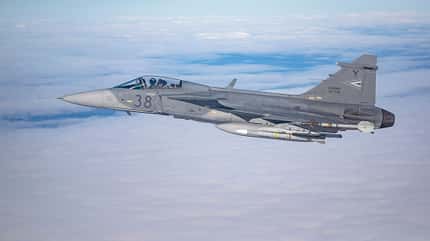 Saab Gripen der ungarischen Luftstreitkräfte.