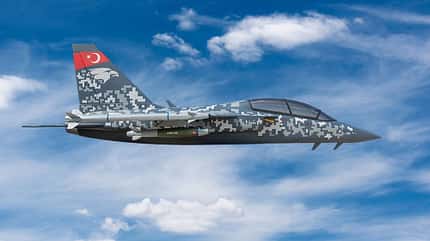 Hürjet Überschall-Strahltrainer von Turkish Aerospace Industries.