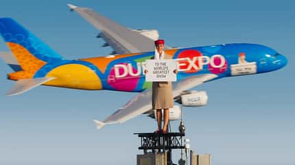 Emirates, A380, Dubai, Expo
