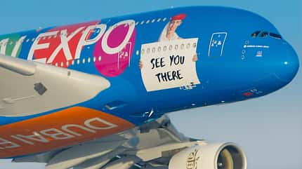 Emirates, A380, Dubai, Expo