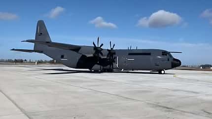 C-130J, Hercules, Luftwaffe, Lockheed Martin, Evreux, Die erste C-130J-30 für die Luftwaffe traf am 19. Februar 2022 in Evreux ein.