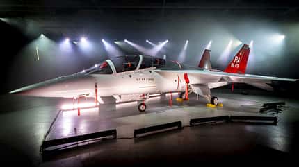 Boeing T-7A, das EMD-1-Flugzeug wurde im April 2022 enthüllt.