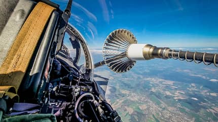 Luftwaffe, Gripen A400M, Luftbetankung Refueling, Tschechien, NATO