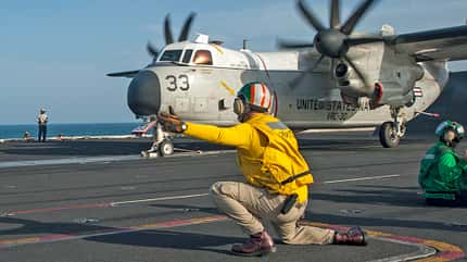 Sailors,war fighters,war fighting,fast,flexible,worldwide,deployed,on watch,preserve peace,deter aggression,defend freedom,heritage,operate forward,be ready,tradition,freedom,protect,commerce,sea lanes,liberty,navy,u.s. navy,america,united states,military,war fighting first,NMCS,navy media content service,CHINFO USS Carl Vinson supports Operation Inherent Resolve