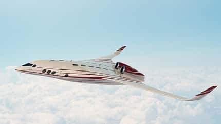 Klimaneutrales Fliegen, DZYNE, Business Jet Konzept, BWB