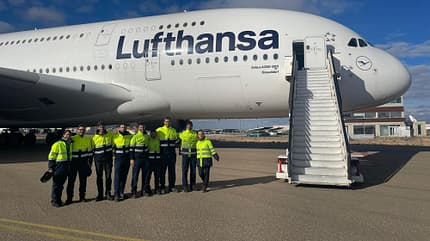 A380, Lufthansa, Teruel
