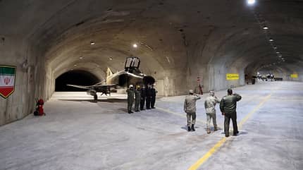 Iranian Army reveals underground airforce base