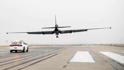 U-2 Dragon Lady Lands at Al Dhafra Air Base