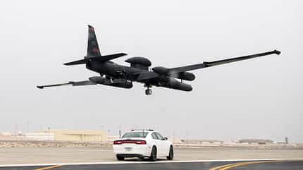 U-2 Dragon Lady Lands at Al Dhafra Air Base