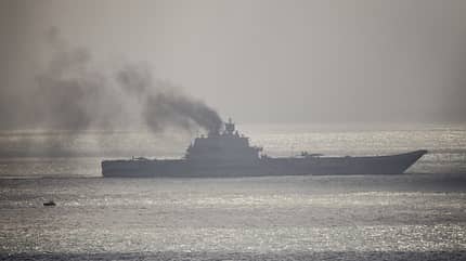 Admiral Kusnezow, Kuznetsov, Russland, Flugzeugträger Russian Naval Ships Travel Through The English Channel