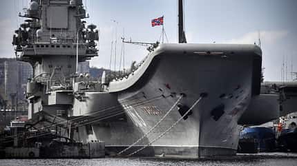 Admiral Kusnezow, Kuznetsov, Russland, Flugzeugträger RUSSIA-DEFENCE-ADMIRAL KUZNETSOV