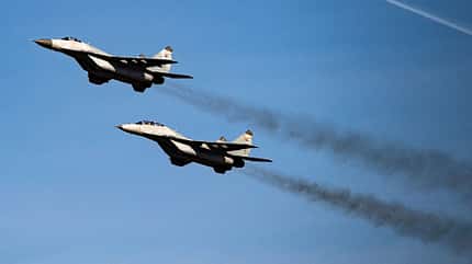 MiG29, Serbien, Belgrad, MikojanGurewitsch SERBIA-RUSSIA-MILITARY