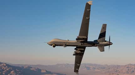 MQ-9 Reaper MQ-9 Reaper in flight over the NTTR