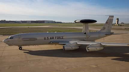Boeing, E-3G, Sentry, USAF, Tinker, Auf der Tinker AFB wurde die erste Boeing E-3G der USAF außer Dienst gestellt.