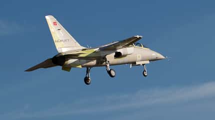 TAI Hürjet beim Erstflug im April 2023.