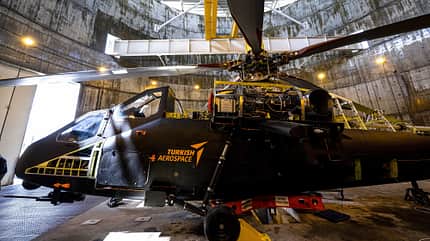 Atak 2, Turkish Aerospace, Kampfhubschrauber, Türkei, Atak ATAK-2 helicopter starts engine for the first time in Ankara
