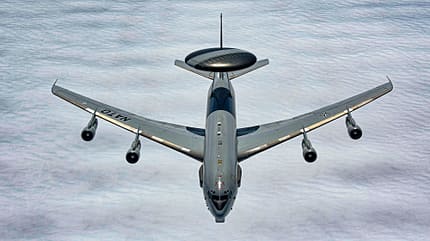 USAF, E7 Wedgetail, E7, AWCAS, MESA, AESA, E3A, Luftraumüberwachungsflugzeug U.S. Air National Guard supports NATO E-3A Component