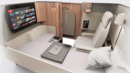 Qantas, A350, A350 1000ULR, First Class, Australien, Kabine