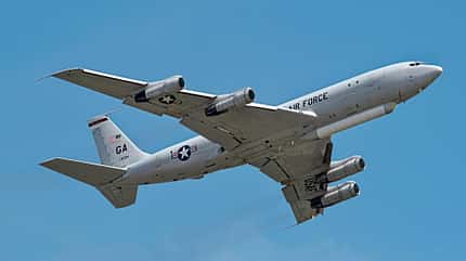 E-8Cs evacuate to Tinker Air Force Base to escape Hurricane Irma's path