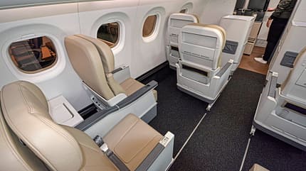 Embraer, E2, Kabine, Mockup, Business Class, 195