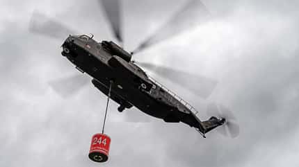 CH53, Luftwaffe, Sikorsky, Waldbrand, Löschbomber, Bundeswehr, HSG64, Laupheim, Lechstaustufe
