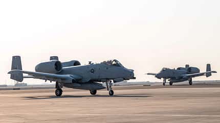 A-10 nach der Landung
