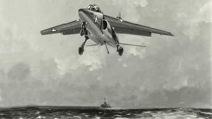 Alpha Jet im Anflug auf Flugeugträger