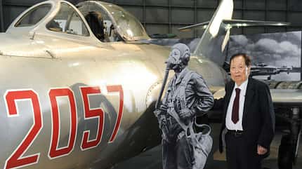 suchoi, su27, su-27, flanker, kampfflugzeug, ukraine, warbird, museum, Dayton, mig, mikojan, us air force MiG-15 mit ehemaligem Pilot