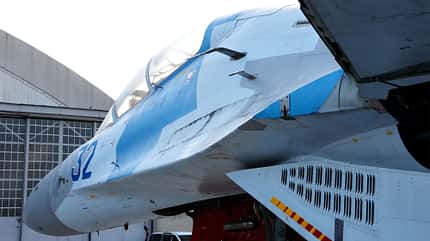 suchoi, su27, su-27, flanker, kampfflugzeug, ukraine, warbird, museum, Dayton, mig, mikojan, us air force Su-27 vorderer Rumpf