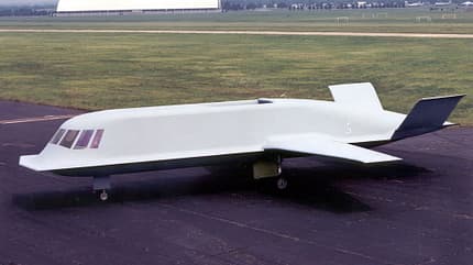 Tacit Blue, groom lake, area 51, stealth, geheim, us air force, northrop, b-2, tanrkappe, dayton usaf museum Tacit Blue von der Seite
