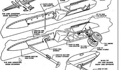u2, U-2, Lockheed, skunk works, Spionage, cia, geheim, flugzeugträger, us navy, uss kitty hawk, ranger, nasa U-2 Zeichnung Fanghaken