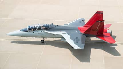 boeing,usaf,t7,t-7a, red eagle, trainer, us air force, edwards Boeing T-7A seitlich am Boden