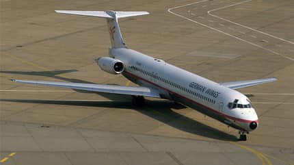 McDonnell Douglas, MD-83, Lufthansa, Burda, German Wings MD-83 German Wings schräg vorne