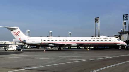 mdd, md-83, mcdonnell douglas, german wings, lufthansa MD-83 German Wings auf dem Vorfeld