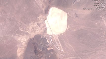 Groom lake, area 51, top secret, black project Groom Lake Flugplatz Satellitenaufnahme
