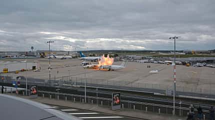 Flughafenfeuerwehr Übung, Köln Bonn Airport, Feuerwehrübung, Feuerwehr