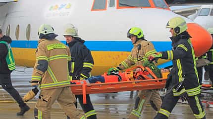Flughafenfeuerwehr Übung, Köln Bonn Airport, Feuerwehrübung, Feuerwehr