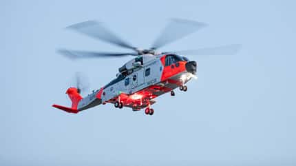 sea king, westland, norwegen, hubschrauber, rettungshubschrauber, sola, leonardo, aw101, sar queen AW101 SAR Queen im Flug