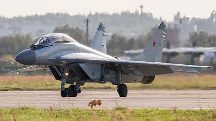 MiG35, Mikojan, MAKS, MiG-35 Mikojan-Gurewitsch MiG-35 in Schukowski.