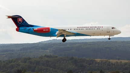 Fokker 100, Carpatair, Trade Air, Slowakei, Slovak, Fokker Fokker 100