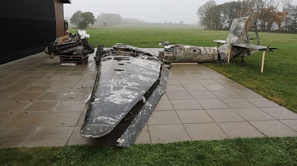 Stuka, Ju87, Junkers, Ju 87 Wrack einer Ju 87 aus Finnland