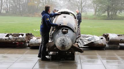 Stuka, Ju87, Junkers, Ju 87 Wrack einer Ju 87 aus Finnland