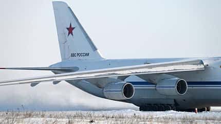 Antonow, An124, Ruslan, Russische Luftwaffe Sieben An-124 beim Üben in Russland