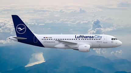 Airbus A319 LufthansaCity im Flug 