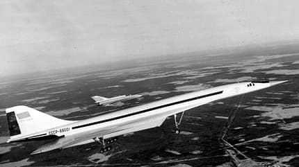 tupolew, tu-144, erstflug, überschall-airliner Tu-144 im Flug
