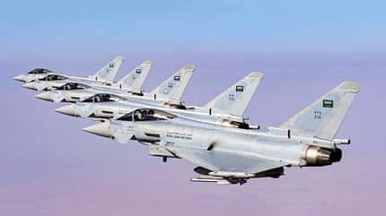 Eurofighter, Saudi-Arabien, typhoon, export, türkei, kampfflugzeug Eurofighter Saudi-Arabien Formation in der Luft
