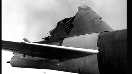 boeing, b52,b-52h, stratofortress, leitwerk, unfall, bomber, usaf Boeing B-52H ohne Leitwerk Detail