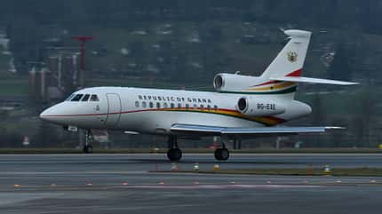 Dassault Falcon 900 Ghana Landung