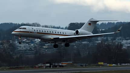 Bombardier Global 5000 Luftwaffe Landung