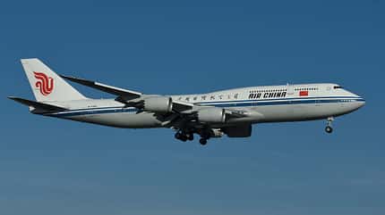 Boeing 747-8 Air China Landung